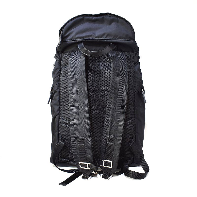 PRADA プラダ リュック マルチポケット ナイロン レザー ブラック Prada Re-Nylon マルチポケット バックパック 通販 - FARFETCH