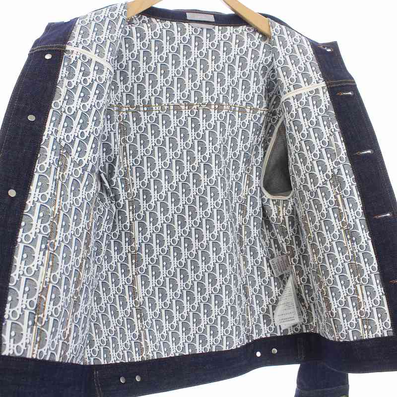 ディオール　デニムジャケット Gジャン カバーオール 裏地 ディオールオム Dior HOMME 20SS 裏地オブリークデニムジャケット G