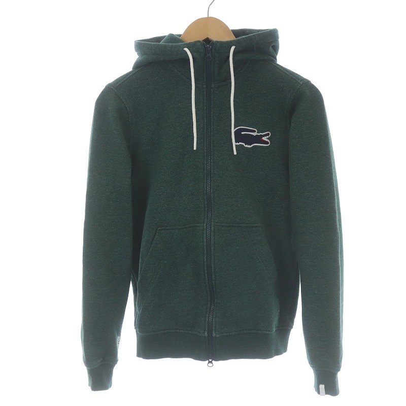 ラコステ ライブ Lacoste L!VE デカワニ ジップアップスウェットシャツ 