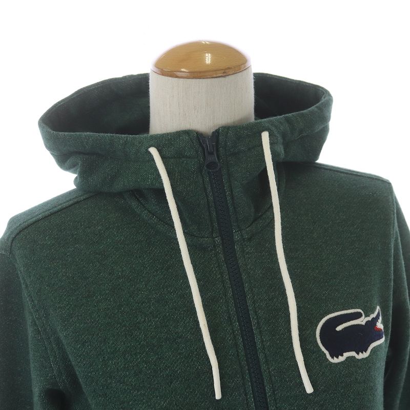 ラコステ ライブ Lacoste L!VE デカワニ ジップアップスウェットシャツ
