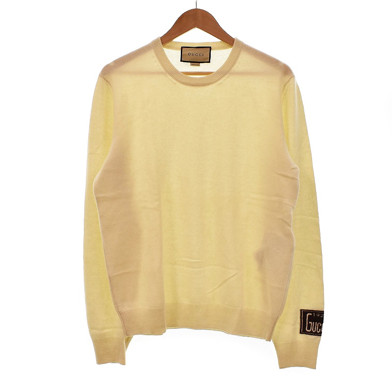 GUCCI 長袖ニットセーターアイボリー