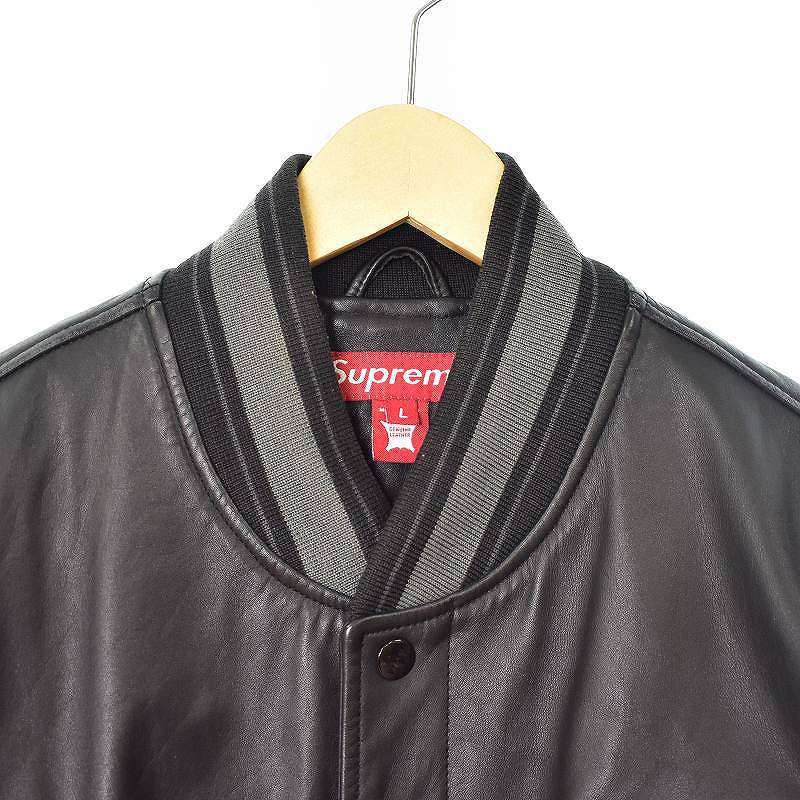 シュプリーム SUPREME 05AW Wing Foot Leather Varsity Jacket オール 