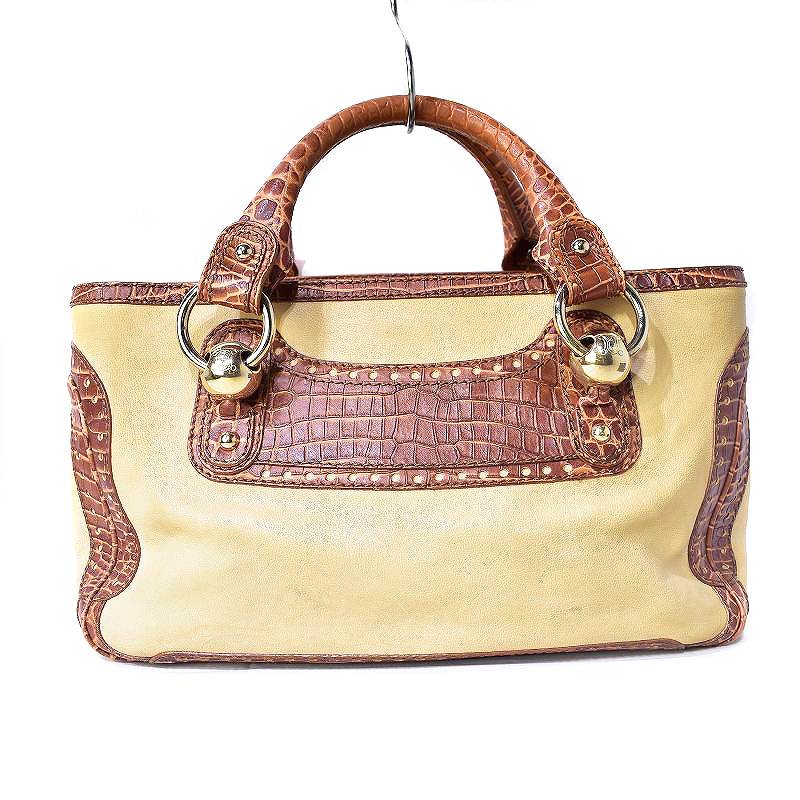 セリーヌ CELINE オールド ブギーバッグ クロコ型押し レザー 