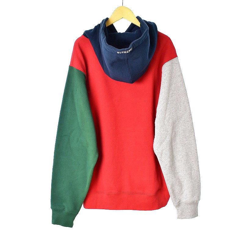 シュプリーム SUPREME 19SS S Logo Colorblocked Hooded Sweat Shirt S 