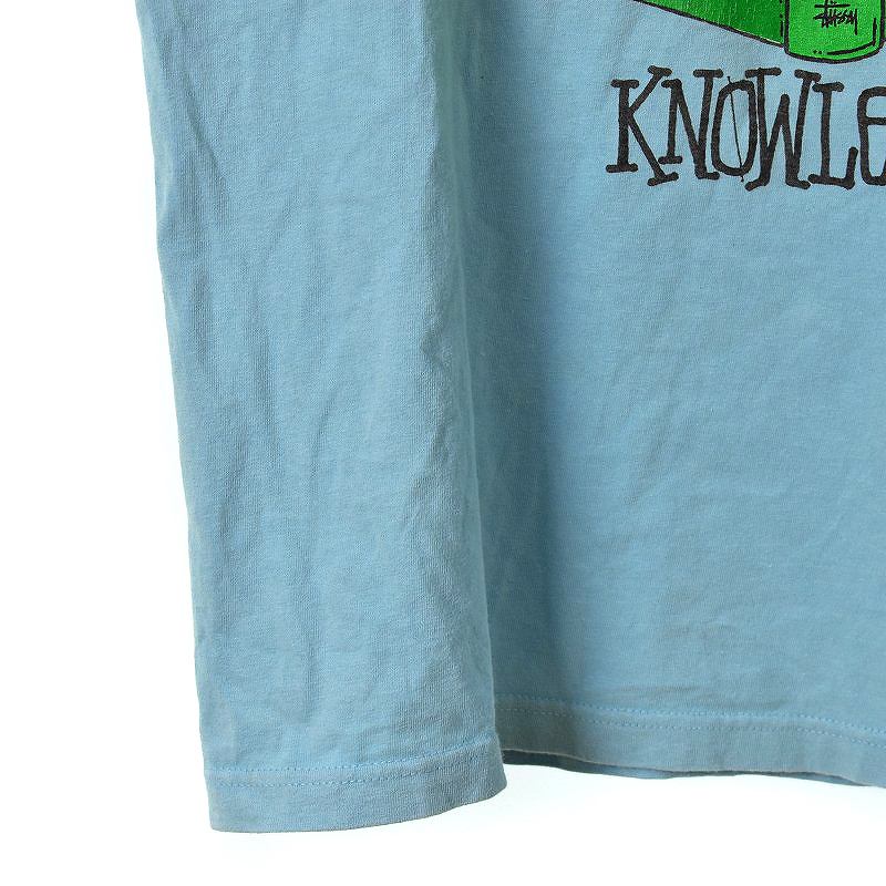 追跡便【Stussy】キューブ ヘビーウェイト 半袖 T シャツ ブルー k-0562_1.jpg