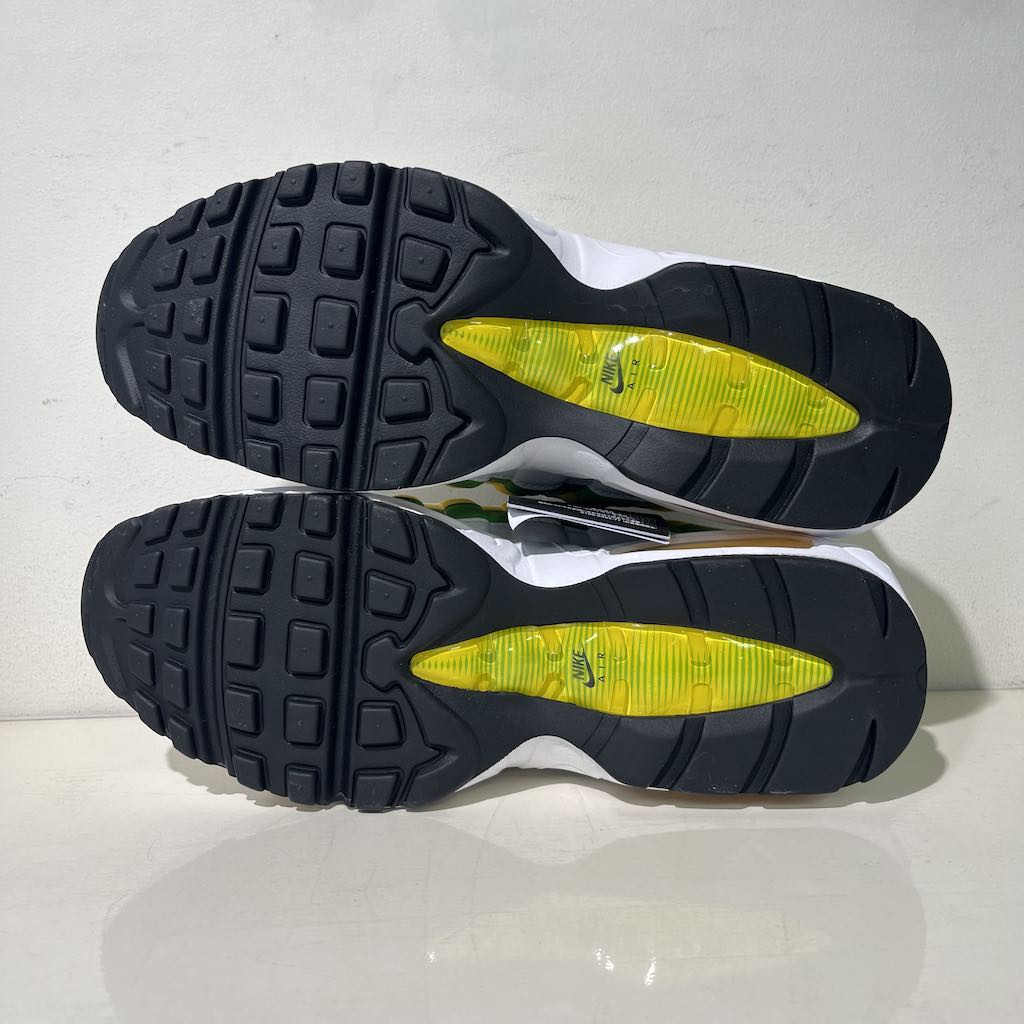 Air Max 95エッセンシャル ホワイト/イエロー/グリーン NIKE AIR MAX 95 ESSENTIAL ナイキ エアマックス エッセンシャル