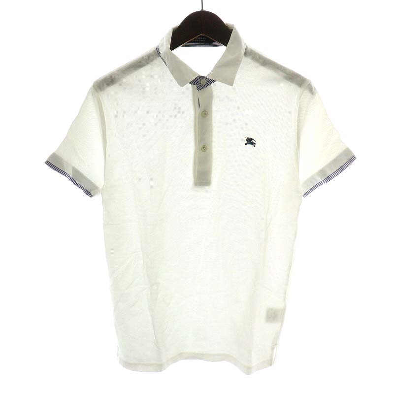 Burberry 半袖ポロシャツ ホワイト（バーバリーブラックレーベル  