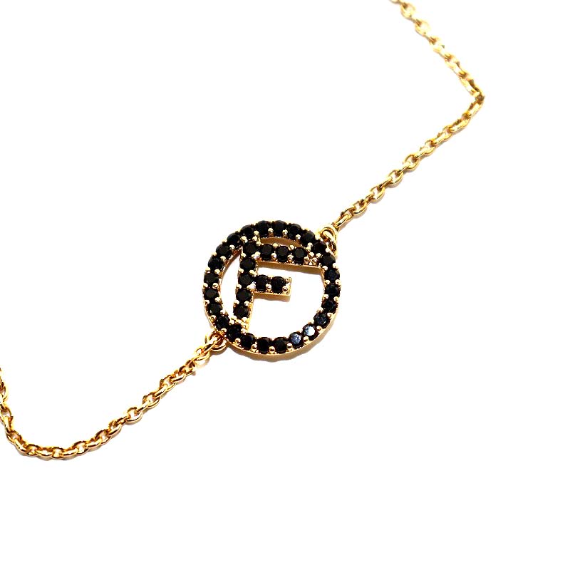 フェンディ FENDI ラインストーン エフイズフェンディ サークルF