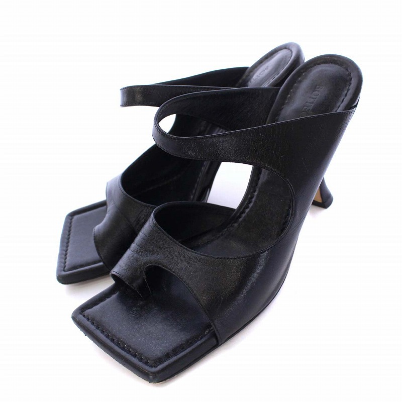 ボッテガヴェネタ トングサンダル ミュール スクエアトゥ ピンヒール  