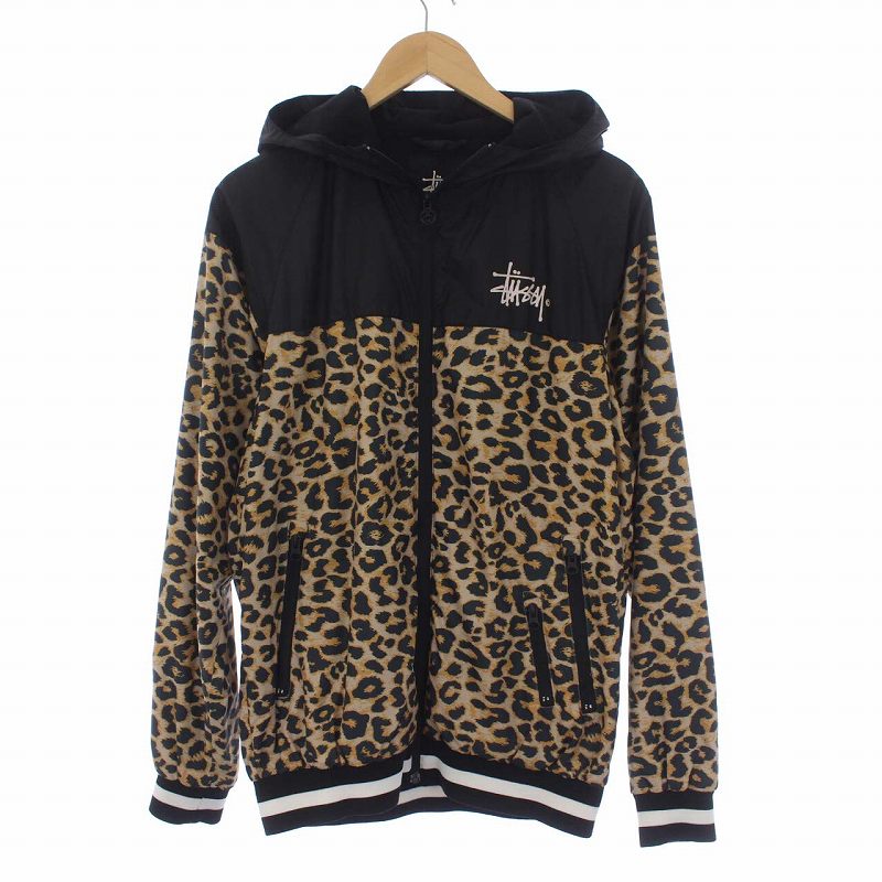 ステューシー STUSSY レオパード柄ジャケット マウンテンパーカー 