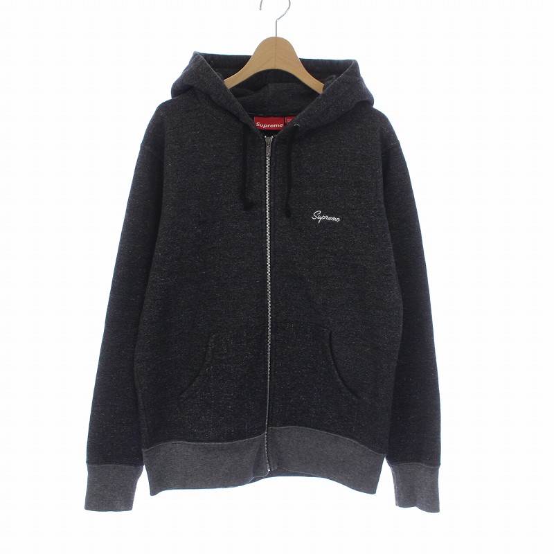 シュプリーム SUPREME 08AW Script Heather Zip Up Hoodie ジップ 