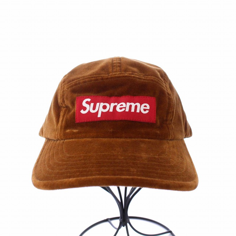 シュプリーム SUPREME 20FW Velvet camp cap ベルベット ベロア 