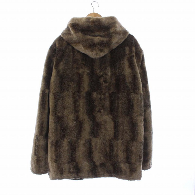 シュプリーム SUPREME 15AW Faux Fur Hooded Zip Jacket フェイク 