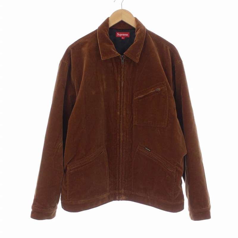 シュプリーム SUPREME 20AW Velvet Work Jacket ベルベット ワーク