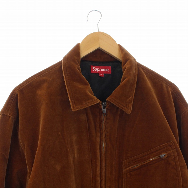 シュプリーム SUPREME 20AW Velvet Work Jacket ベルベット ワーク 