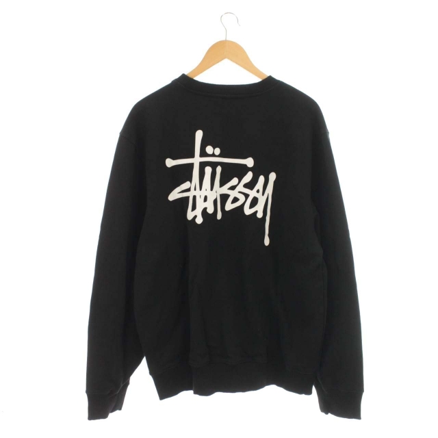 ステューシー STUSSY スウェット トレーナー ロゴ プリント 裏起毛 L 