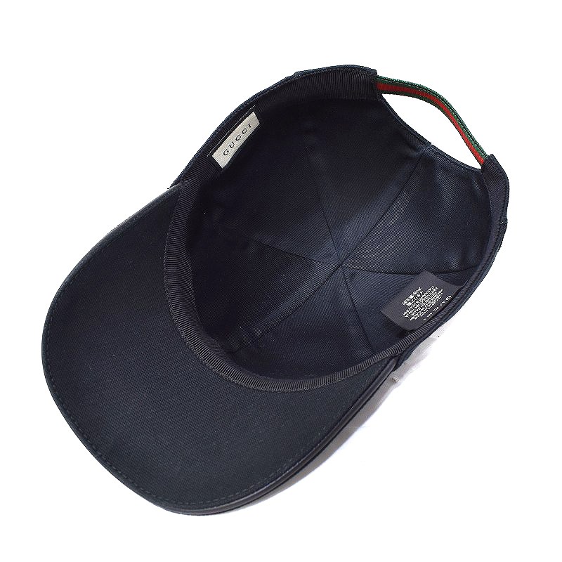 O133 GUCCI キャップ　帽子　シェリーライン ベースボール GUCCI グッチ ベースボールキャップ GG柄 シェリーライン