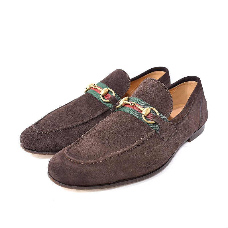 グッチ GUCCI ホースビット ローファー ドレスシューズ 革靴 スエード 