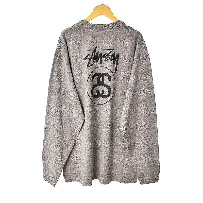 STUSSY / 長袖Tシャツ/XL/コットン/GRY Stussy 長袖カットソー XL グレー