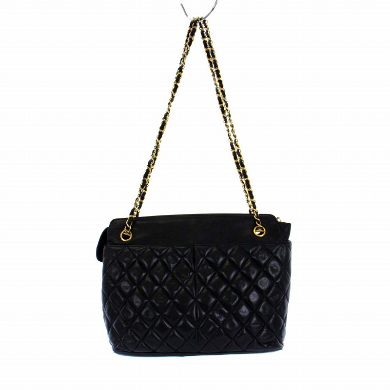 シャネル CHANEL マトラッセ ココチャーム ラムスキン トートバッグ 