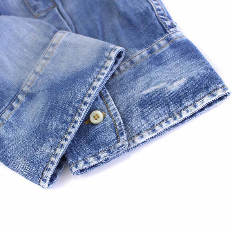 ポイントキャンペーン中 ディースクエアード DSQ2 未使用 デニムシャツ