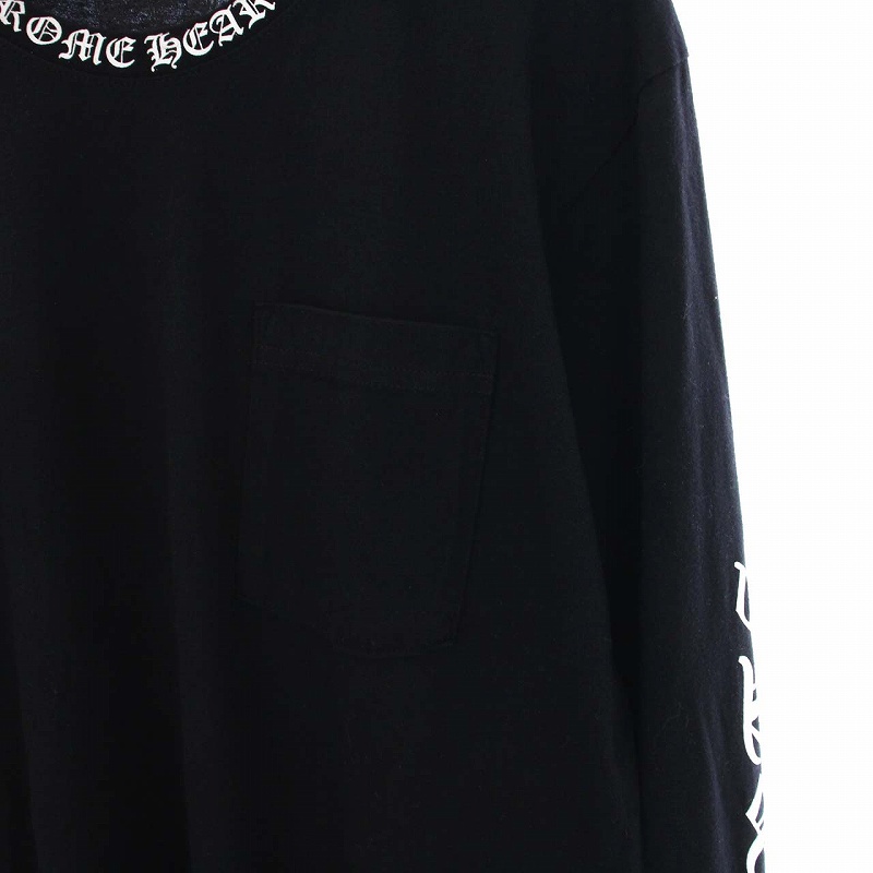 CHROME HEARTS ネックロゴ　ロンT Tシャツ　クロムハーツ　L クロムハーツ CHROME HEARTS Neck Logo T ネックロゴ ロンT T