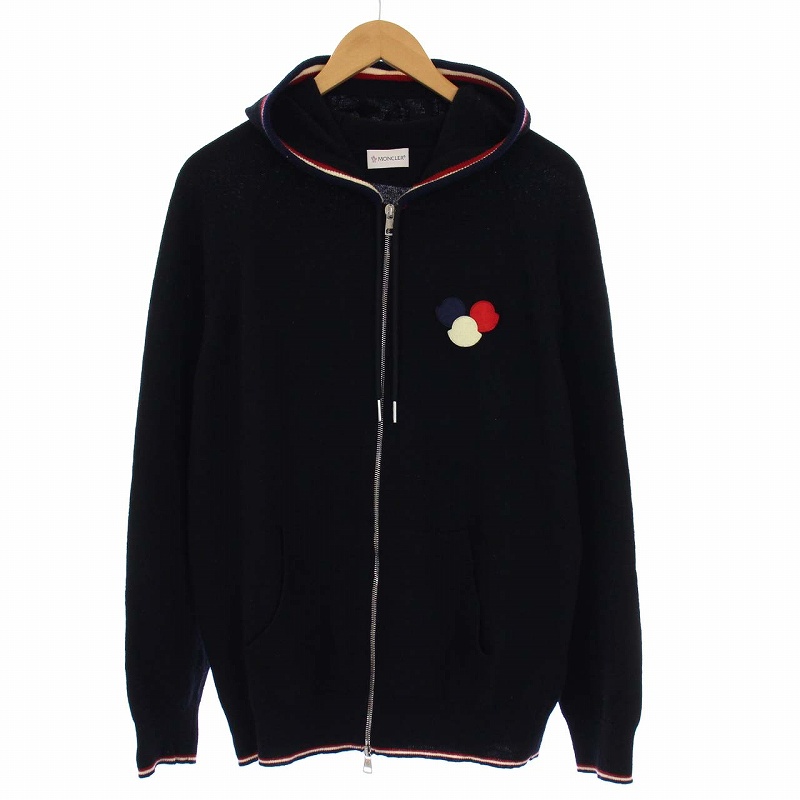 モンクレール MONCLER 17AW MAGLIONE TRICOT CARDIGAN ニットパーカー 