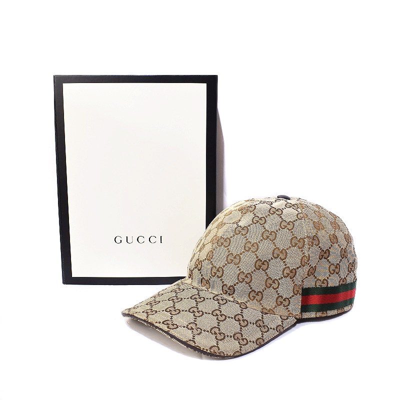 グッチ GUCCI GGキャンバス シェリーライン ベースボールキャップ 帽子  