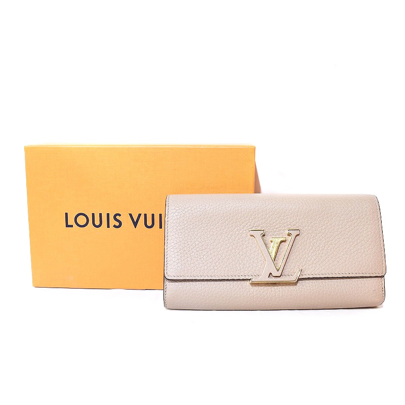 ルイヴィトン LOUIS VUITTON ポルトフォイユ カプシーヌ 長財布 ロング  