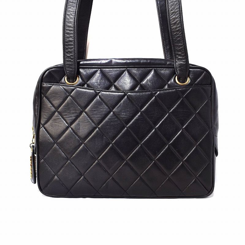 シャネル CHANEL 3番台 マトラッセ ラムレザー ショルダーバッグ  