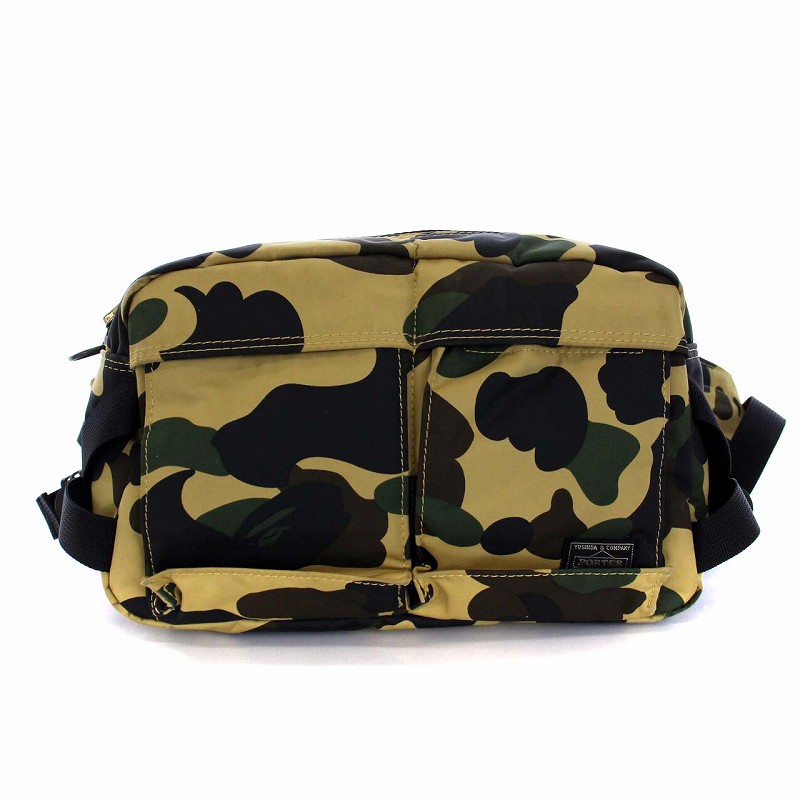 ポーター PORTER 吉田カバン A BATHING APE 1ST CAMO WAIST BAG TANKER 