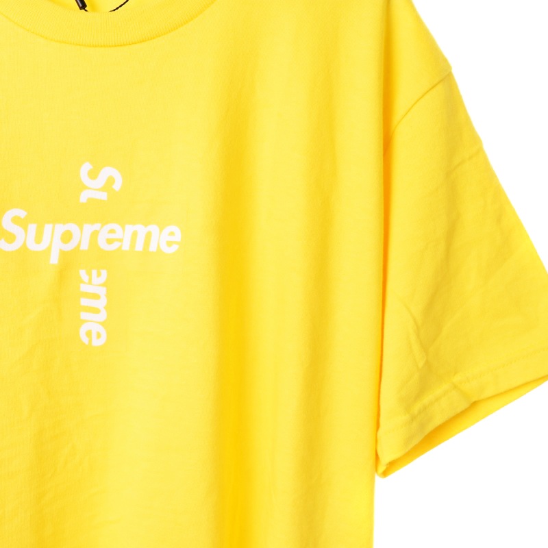 シュプリーム SUPREME 20FW Cross Box Logo Tee Yellow クロスボックス  