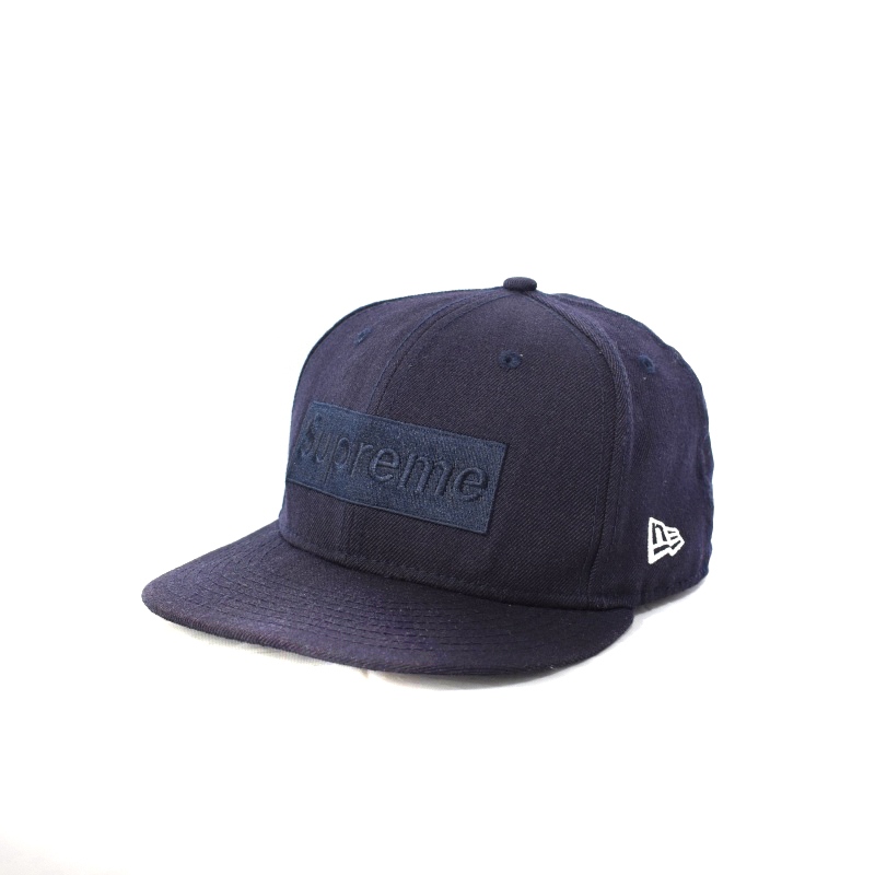 Supreme tonal boxlogo cap 14aw ネイビー