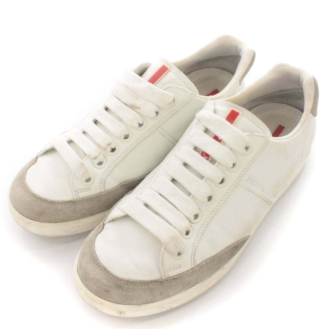 プラダスポーツ PRADA SPORT 3027 スニーカー ロゴ ローカット レザー 