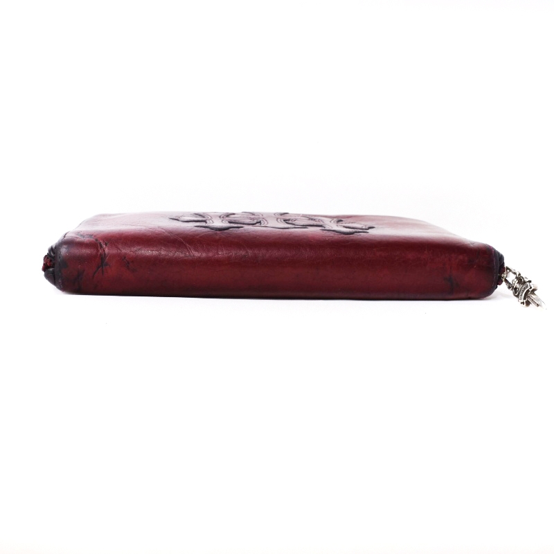 クロムハーツ CHROME HEARTS REC F ZIP 3クロス ラウンドジップ レザー 