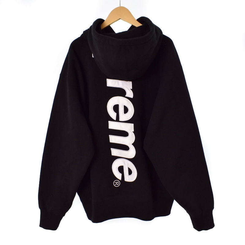 シュプリーム SUPREME 22AW Satin Applique Hooded Sweatshirt サテン