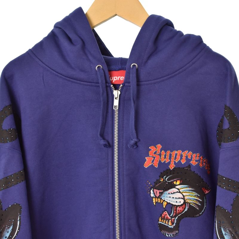 シュプリーム SUPREME 21SS Panther Zip Up Hooded Sweatshirt 