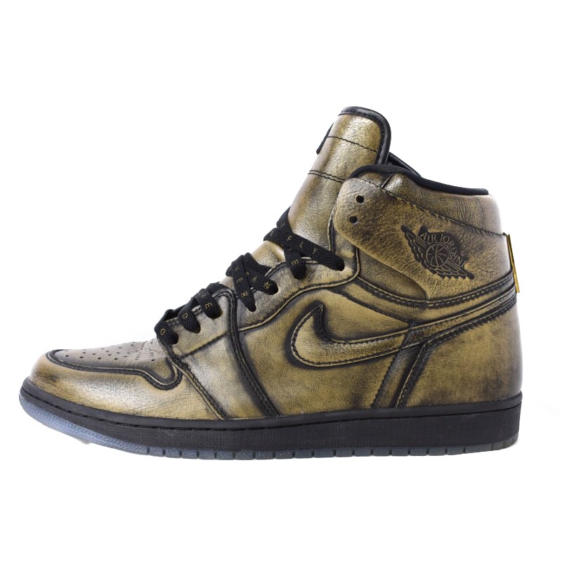 ナイキ NIKE AIR JORDAN 1 RETRO HIGH OG WINGS BLACK-METALLIC GOLD  