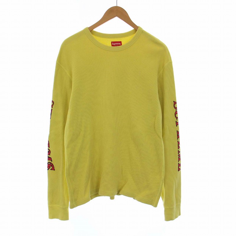 シュプリーム SUPREME 17AW Sleeve Logo Waffle Thermal スリーブロゴ