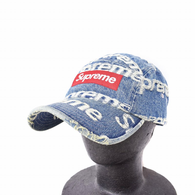 シュプリーム SUPREME Frayed Logos Denim Camp Cap フレイ ロゴ 