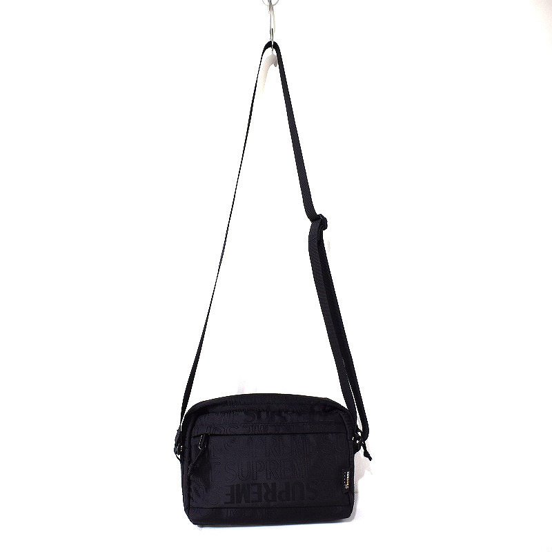 19SS Supreme シュプリーム ショルダーバッグ　ブラック　デザイン◎ Supreme シュプリーム 19SS Shoulder Bag ショルダーバッグ