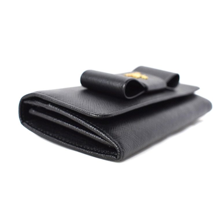 PRADA サフィアーノ カードケース nero 黒 まる