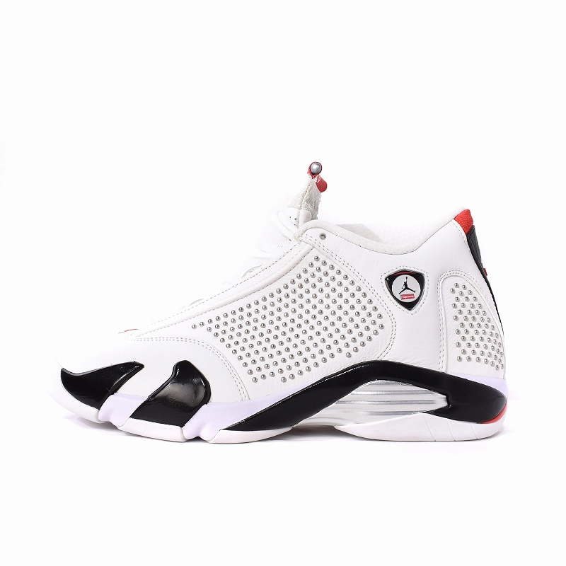 未使用品 ナイキ NIKE ×Supreme Air Jordan 14 White/Red シュプリーム 