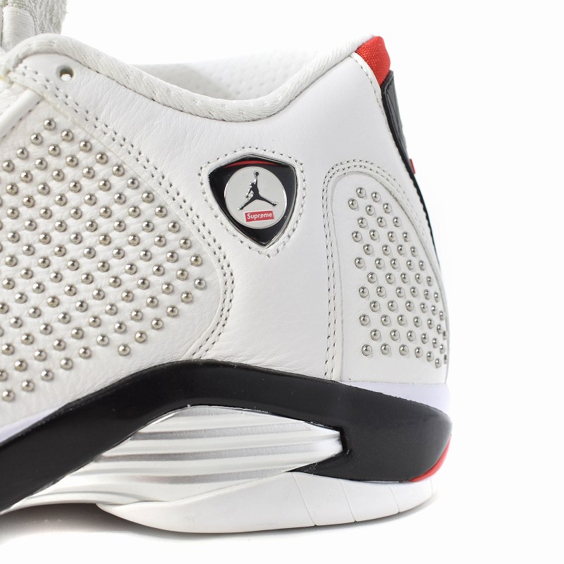 未使用品 ナイキ NIKE ×Supreme Air Jordan 14 White/Red シュプリーム 