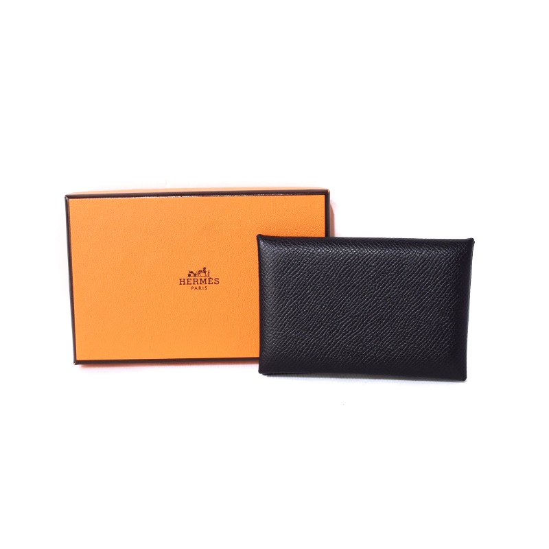 エルメス HERMES カルヴィ エプソン D刻印 カードケース 名刺入れ 