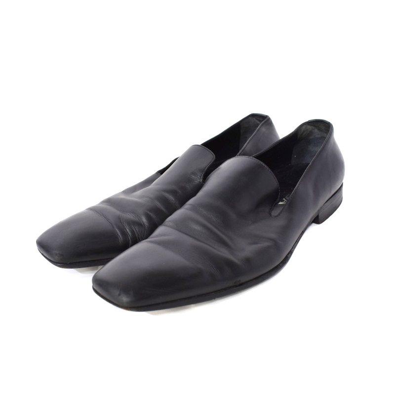 プラダ PRADA ビジネスシューズ スリッポン ローファー スクエアトゥ  