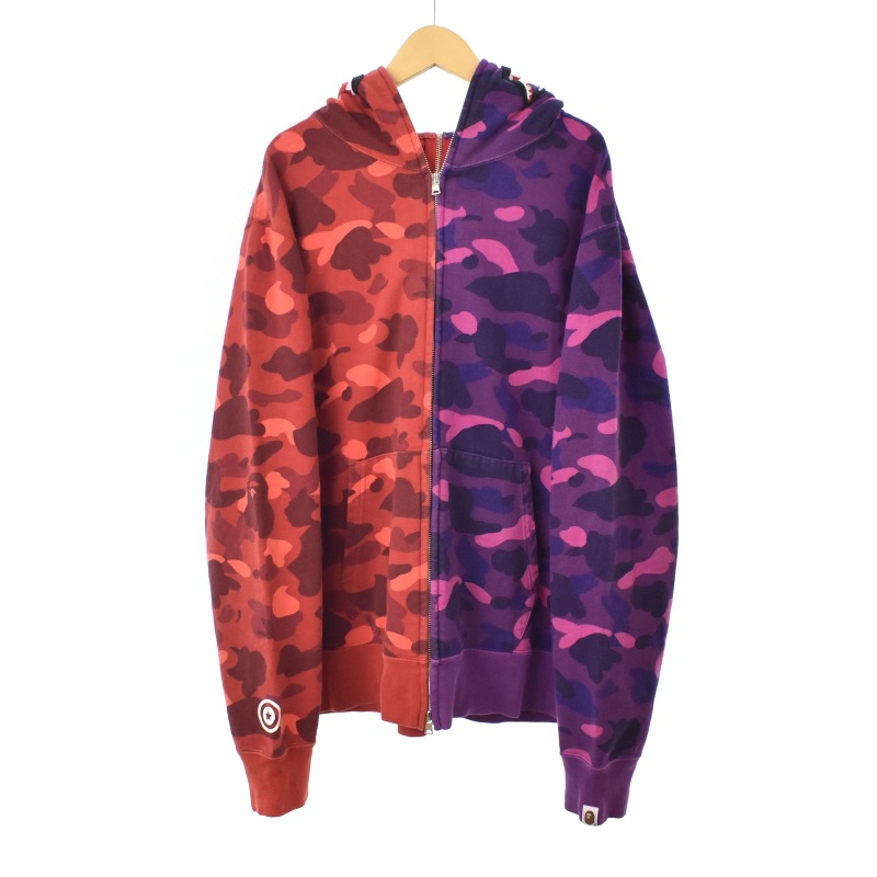 アベイシングエイプ A BATHING APE SEPARATE SHARK FULL ZIP HOODIE  