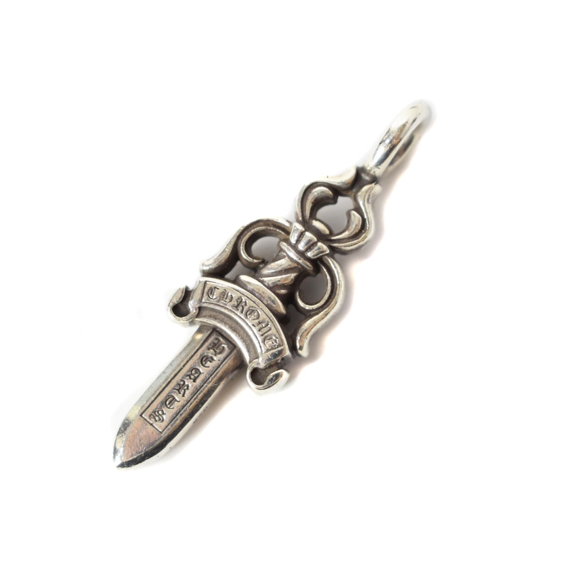 Chrome Hearts ダブルダガー 925 シルバー ネックレストップ（CHROME  