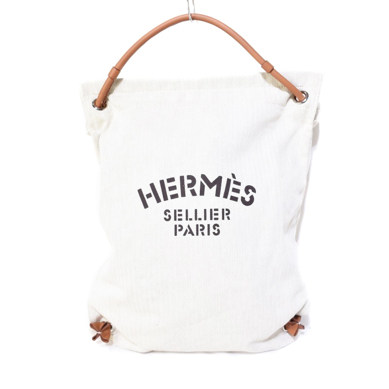 エルメス HERMES アリーヌ PM トワルシェブロン Y刻印 リュックサック 