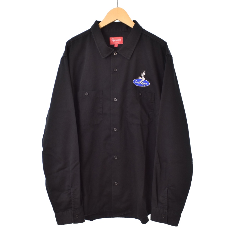 シュプリーム SUPREME 18SS Pin Up Work Shirt ピンナップ ワーク 